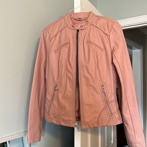 Guess leather jacket. Light pink. Never worn